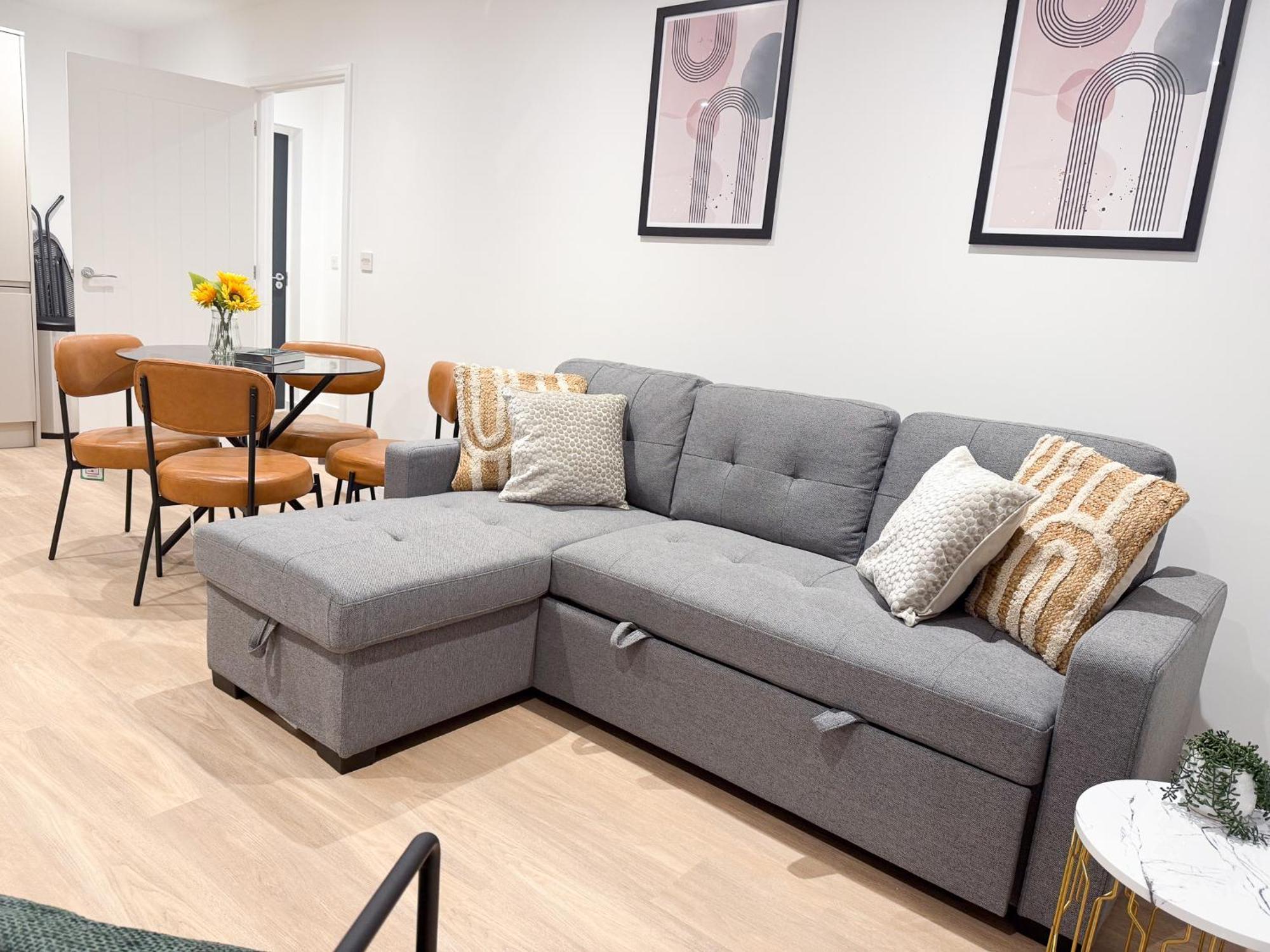Spacious Modern 1 Bed Apartments In St Neots - Perfect For Contractors & Professionals - Free Parking - Wifi - Fully Equipped Kitchen - Smart Tv Ideal For Work Stays And Long Projects Exteriér fotografie